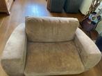 Loveseat bank nubuck leder, Huis en Inrichting, Banken | Bankstellen, Ophalen, Gebruikt, Minder dan 75 cm, Tweepersoons