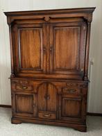 Houten salon kast kleur: antiek, Huis en Inrichting, Kasten | Buffetkasten, Gebruikt, 100 tot 150 cm, 150 tot 200 cm, 25 tot 50 cm
