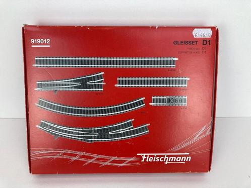 Fleischmann 919012 – Gleisset D1 (met bedding) – Nieuw, Hobby en Vrije tijd, Modeltreinen | H0, Nieuw, Gelijkstroom, Fleischmann