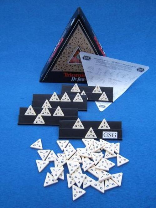 Triominos de luxe nr. 650-02, Hobby en Vrije tijd, Gezelschapsspellen | Overige, Zo goed als nieuw, Ophalen of Verzenden