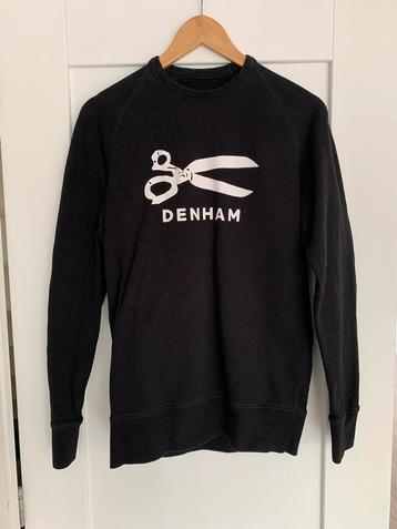 Zwarte Denham trui (sweater) Maat: Medium