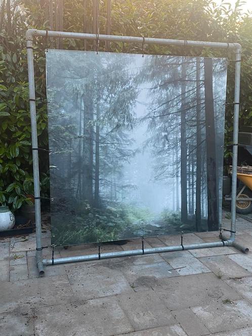 Stevig metalen frame 2.10x2.10m | Privacy, Tuin of Reclame, Doe-het-zelf en Verbouw, Metalen, Zo goed als nieuw, IJzer, Ophalen