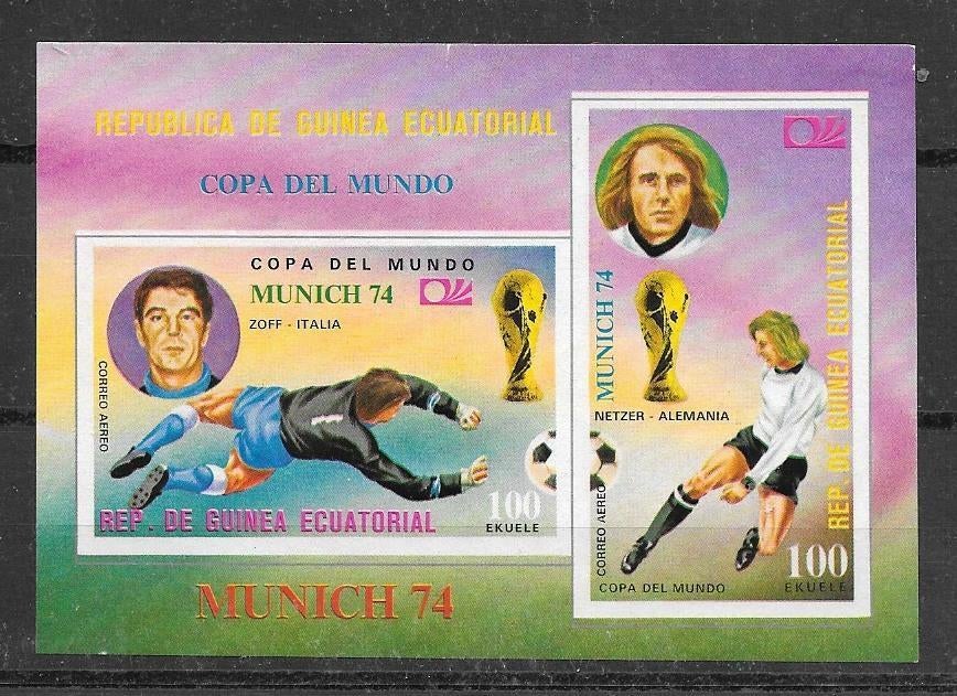 Equatoriaal Guinea 1974  WK Voetbal, Verzenden, Overige landen, Gestempeld