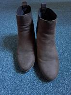 Nubuck enkellaarzen donkerbruin, Bruin, Lage of Enkellaarzen, Ophalen of Verzenden, Gedragen