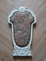 Antiek stoelframe met bloemenbekleding, Ophalen of Verzenden