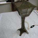 Metalen Gehamerde Lamp Nieuwe stijl  met geruit, Antiek en Kunst, Ophalen of Verzenden