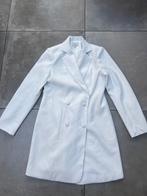 BOOHOO WITTE BLAZERJURK DOUBLE BREASTED BLAZER  JURK MAAT M, Ophalen of Verzenden, Zo goed als nieuw, Boven de knie, Wit