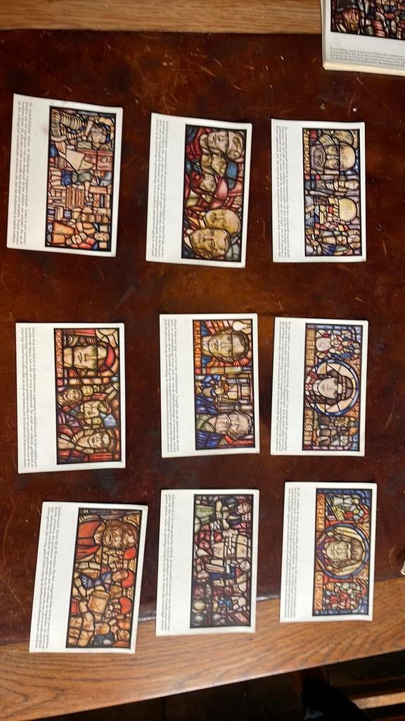 ansichtkaarten glas in lood ramen Troelstra-oord, Beekbergen, Ophalen of Verzenden, 1920 tot 1940, Politiek en Historie