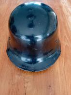 WWII Duitse Vulkan Fiber Helm - Luftschutz/Rode Kruis, Verzenden