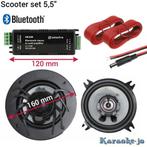 Scooter Bluetooth set 5 inch speakers [5ST-A230]., Auto diversen, Auto-accessoires, Nieuw, Ophalen of Verzenden