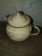 Oud klein emaille potje met deksel jaren 20, Ophalen of Verzenden