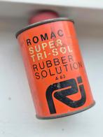 Romac Super Tri-Sol Rubber Solution fiets Reparatie blik, Verzamelen, Blikken, Ophalen of Verzenden, Gebruikt, Overige, Overige merken