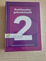 Boekhouden geboekstaafd 2 - 9e druk, Boeken, Studieboeken en Cursussen, Ophalen of Verzenden, Zo goed als nieuw, MBO, Wim Broerse, Derk Jan Heslinga, Wim Schauten