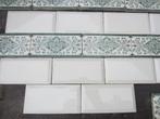 13 stuks Antieke wandtegels 7,5x15cm groene afbeelding 195cm
