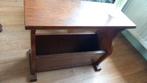 Vintage Houten Bijzettafel met Lectuurbak, Huis en Inrichting, Woonaccessoires | Krantenbakken en Lectuurbakken, Ophalen of Verzenden