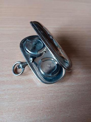 antieke munthouder Louis d'Or voor soeverein munten chroom beschikbaar voor biedingen