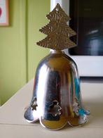 Zilverkleurige Kerstbel met Kerstboompjes, Ophalen of Verzenden