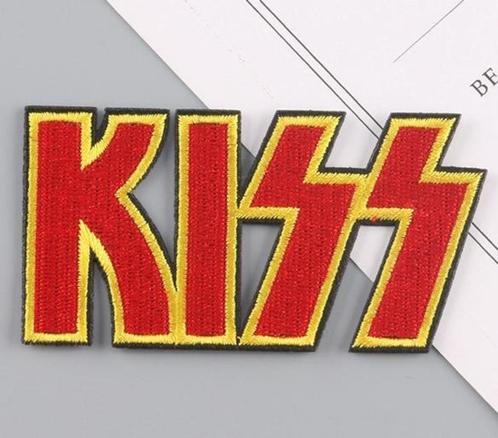 KISS logo stoffen muziek opstrijk patch, Verzamelen, Muziek, Artiesten en Beroemdheden, Nieuw, Verzenden