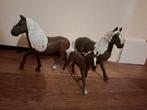 Zwart Schleich Set - Merrie, Hengst, Veulentje, Ophalen of Verzenden, Zo goed als nieuw, Jongen of Meisje