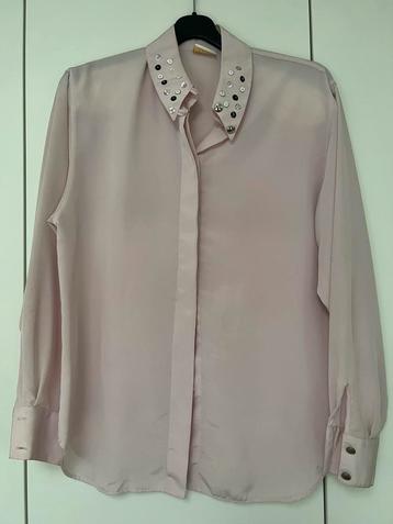 Chique roze blousje - 2x gedragen - maat 38 beschikbaar voor biedingen
