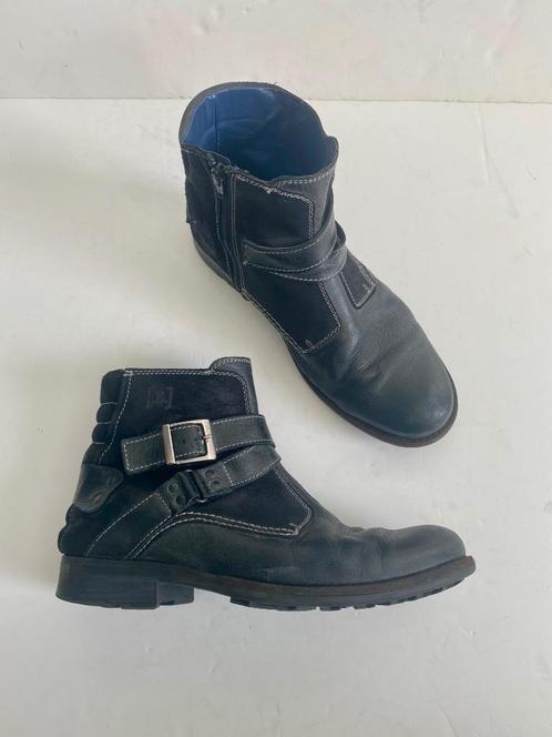 G507 Braend mt. 42 Lage enkel-laarzen schoenen zwart/grijs, Kleding | Heren, Schoenen, Zo goed als nieuw, Boots, Zwart, Ophalen of Verzenden