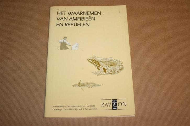 Het waarnemen van amfibieën en reptielen - RAVON, Boeken, Dieren en Huisdieren, Gelezen, Vogels, Ophalen of Verzenden