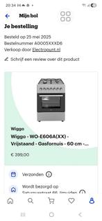Nieuwe Wiggo WO-E606A(XX) gasfornuis - in verpakking!, Witgoed en Apparatuur, Fornuizen, Ophalen of Verzenden
