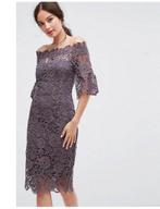 Nieuw M jurk TALL PAPER DOLLS LONDON high neck pink dress, Maat 38/40 (M), Paars, Nieuw, Cocktailjurk