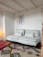 IKEA Söderhamn bank + voetenbank wit, Huis en Inrichting, Banken | Sofa's en Chaises Longues, Ophalen, Gebruikt, 150 tot 200 cm