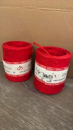 Raffia lint 200 meter nieuw 2 rollen rood, Diversen, Ophalen of Verzenden, Nieuw