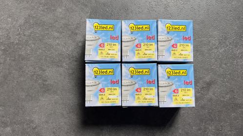 6x GNU 5.3 led LDR01642 Warmwit licht, Huis en Inrichting, Lampen | Spots, Nieuw, Plafondspot of Wandspot, Glas, Halogeen, Led