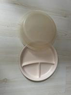 3 vaks magnetron schaal, Huis en Inrichting, Keuken | Tupperware, Ophalen, Gebruikt, Crème, Schaal