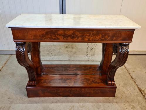 Trumeau, Wandtafel, Tafel, Mahonie, Empire, 1810-1820, Antiek en Kunst, Antiek | Meubels | Tafels, Ophalen
