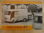 Peugeot J7 Bestelwagen Brochure 1971, Ophalen, Zo goed als nieuw, Peugeot, Peugeot