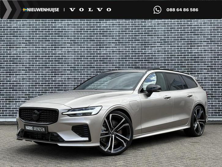 Volvo V60 T6 Recharge AWD Plus Dark | Panoramadak | 21 inch, Auto's, Volvo, Bedrijf, Te koop, V60, 4x4, ABS, Achteruitrijcamera