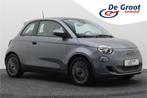 Fiat 500E Icon 42 kWh Panoramadak, Keyless, Climate, Apple C, Stof, Gebruikt, Zwart, 4 stoelen