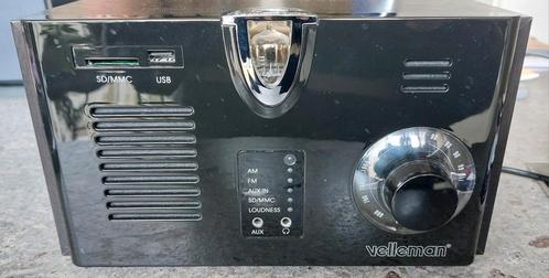 Moderne Buizen radio Velleman, Audio, Tv en Foto, Radio's, Zo goed als nieuw, Radio, Ophalen of Verzenden