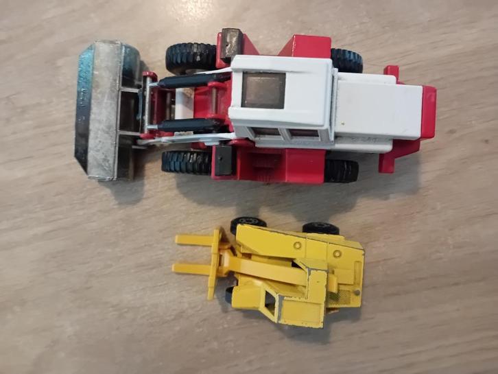 Zettelmeyer lader europ l2000 en matchbox sambron jacklift, Hobby en Vrije tijd, Modelauto's | 1:50, Gebruikt, Hijskraan, Tractor of Landbouw