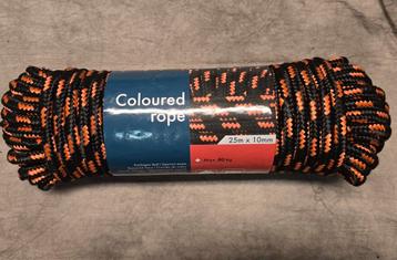 Gekleurd Touw, 25mx10mm Nieuw! beschikbaar voor biedingen