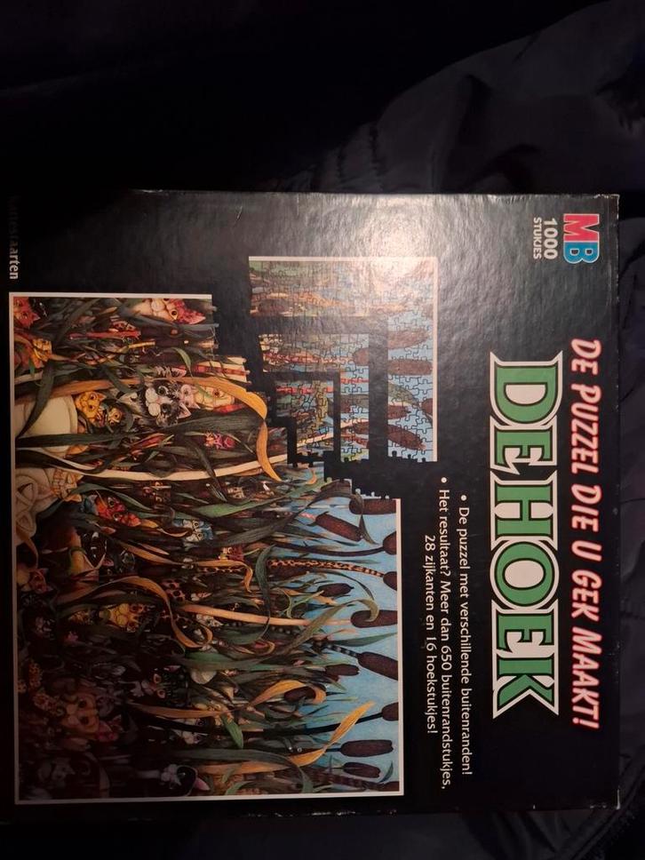De Hoek Puzzel - 1000 Stukjes - MB, Hobby en Vrije tijd, Denksport en Puzzels, Gebruikt, Legpuzzel, 500 t/m 1500 stukjes, Ophalen