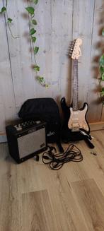 Electrische Gitaar + alles wat je nodig hebt, Ophalen, Fender, Met versterker, Zo goed als nieuw