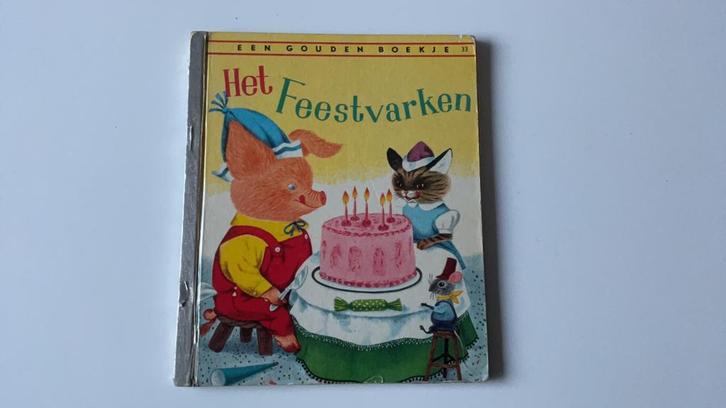 Het feestvarken, een gouden boekje, Boeken, Kinderboeken | Kleuters, Gelezen, Fictie algemeen, Gouden boekje, Ophalen of Verzenden