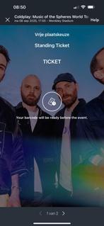 Coldplay concert / 8 september / Wembley Londen, Tickets en Kaartjes, Concerten | Pop, Twee personen, September