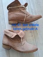 Mooie (echt)Ibiza style, Echt leer,  laarsje mt 41,, Kleding | Dames, Schoenen, Beige, Lage of Enkellaarzen, Ophalen of Verzenden