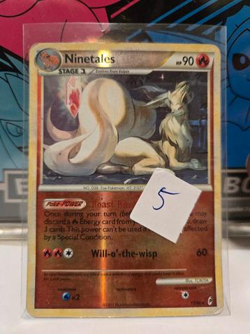 Zeldzame Pokémon kaart - Ninetales beschikbaar voor biedingen