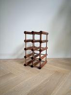 Richard Nissen wijnrek – teak – Deens design - 9 flessen, Gebruikt, 5 tot 15 flessen, Ophalen of Verzenden, Minder dan 50 cm