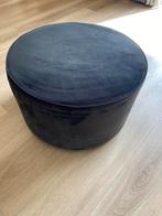 Antraciet Poef - Voetenbankje, Minder dan 50 cm, Ophalen of Verzenden, Zo goed als nieuw, Stof