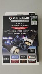 HMDI KABEL ULTRA-HIGH-SPEED-HDMI-KABEL lengte 2 MTR, Audio, Tv en Foto, Audiokabels en Televisiekabels, Ophalen of Verzenden, Nieuw