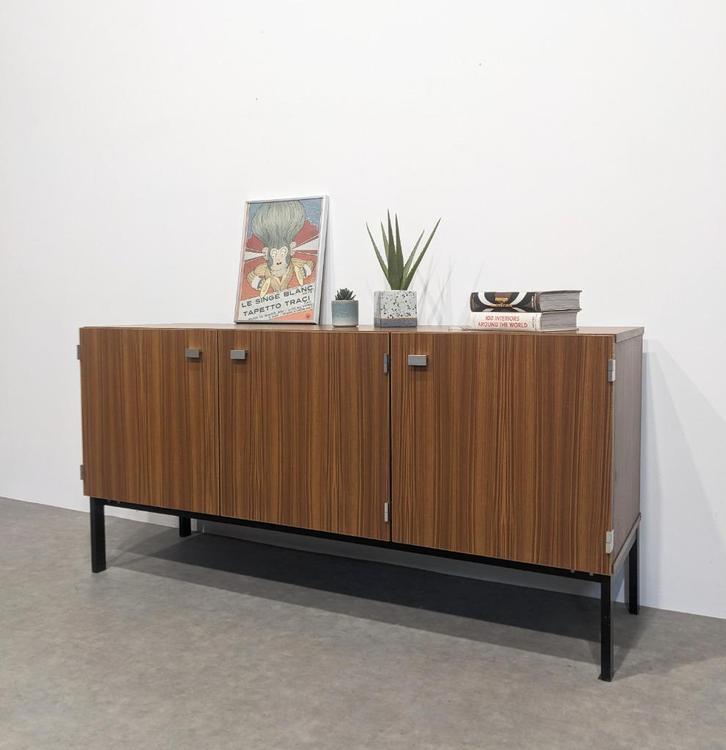 Vintage dressoir Pierre Guariche, Meurop., Huis en Inrichting, Kasten | Dressoirs, Gebruikt, 25 tot 50 cm, Ophalen