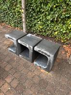 3x U-Elementen 50cm Antraciet - Tuin/Terras, Tuin en Terras, Tuinbanken, Ophalen, Gebruikt, Overige materialen